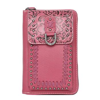 American Bling Crossbody Wallet Purse - Pink
