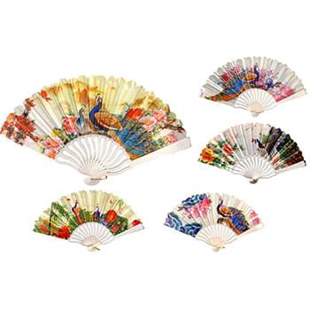 Hand Fan With Peacock Design