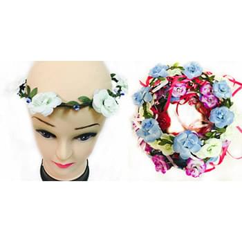 Flower Halo With Ribbons