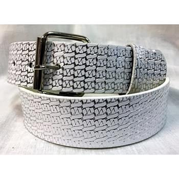 Silver PU Fashion Belt