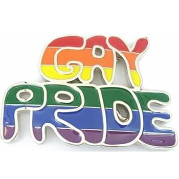 Gay Pride Rainbow Belt Buckle