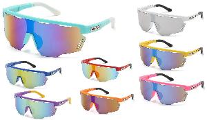 XLoop Solid Color Large Frame Sports Sunglasses