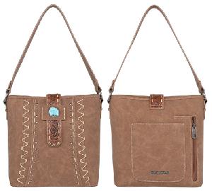 Montana West Tooled Collection Concealed Carry Hobo Bag